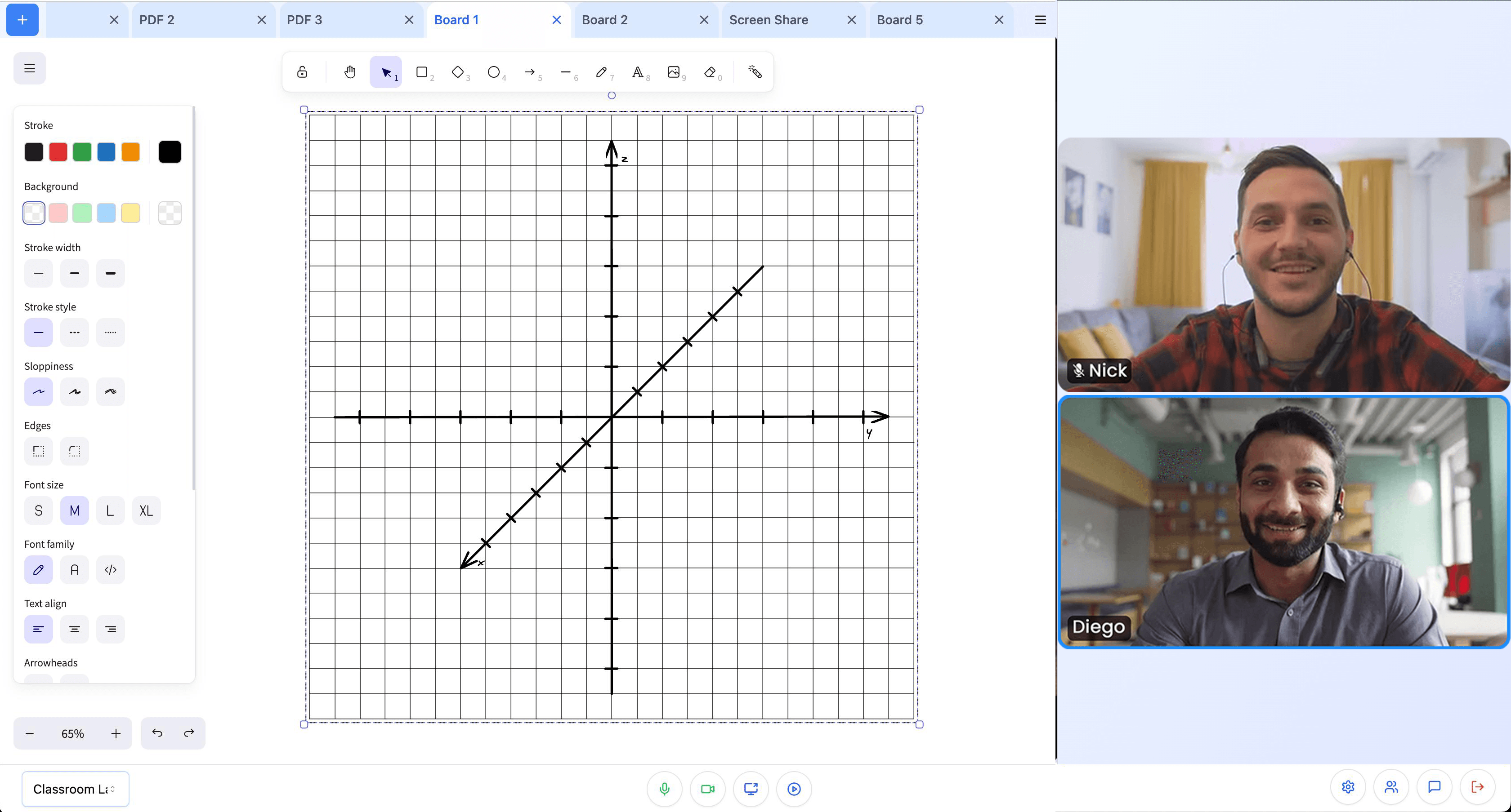 Virtual Classroom Interface 5