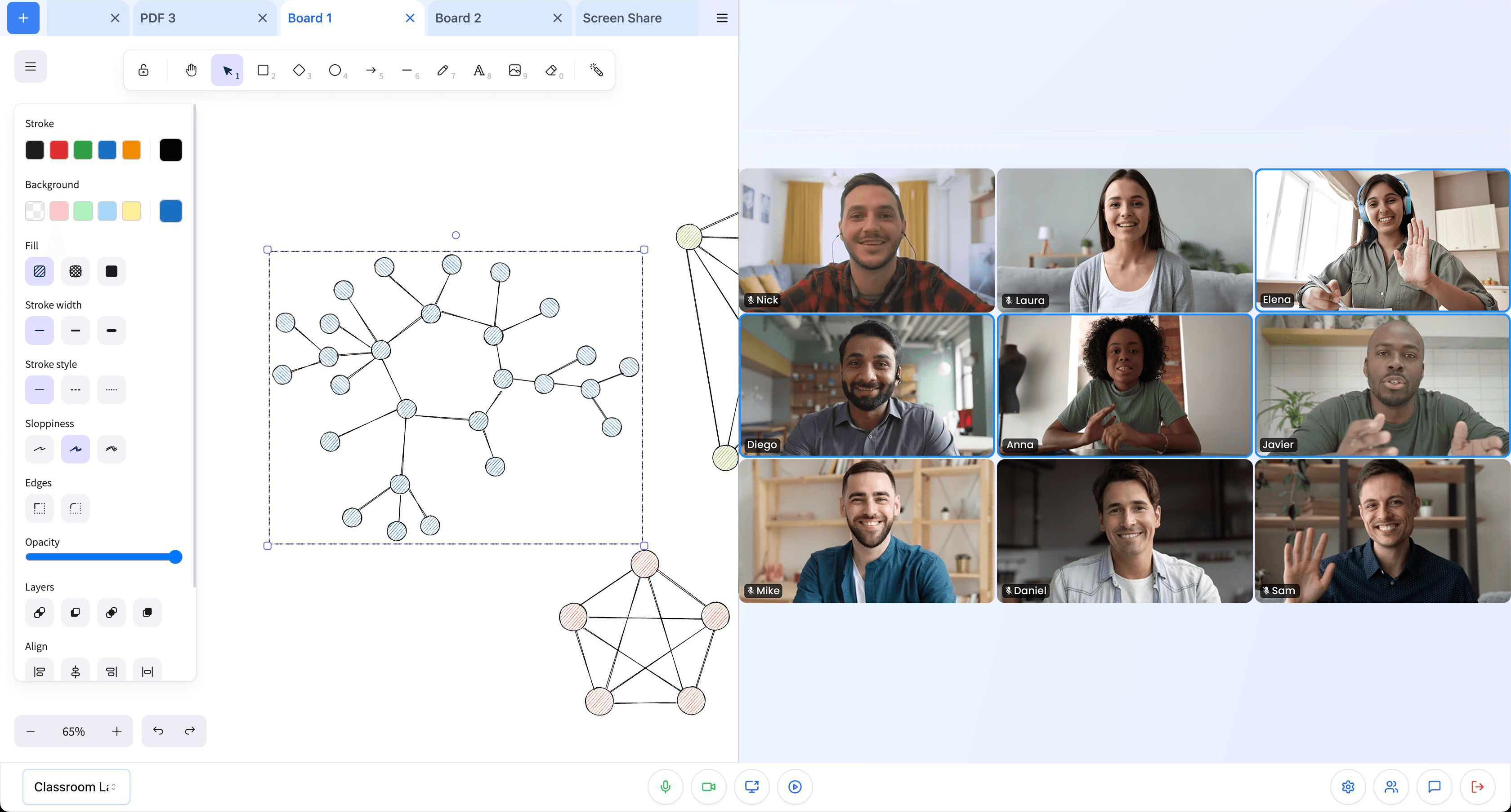 Virtual Classroom Interface 9